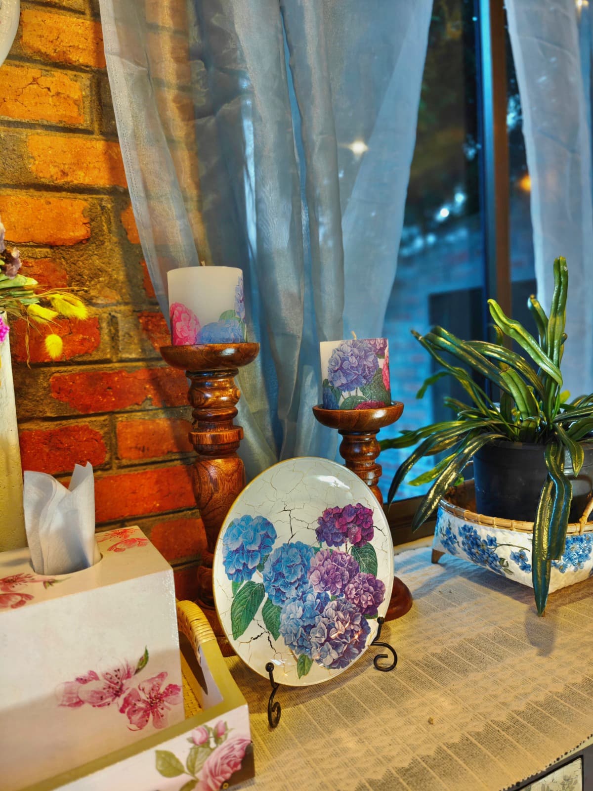 Artisan hand-finishing a decoupage piece in Nagaland