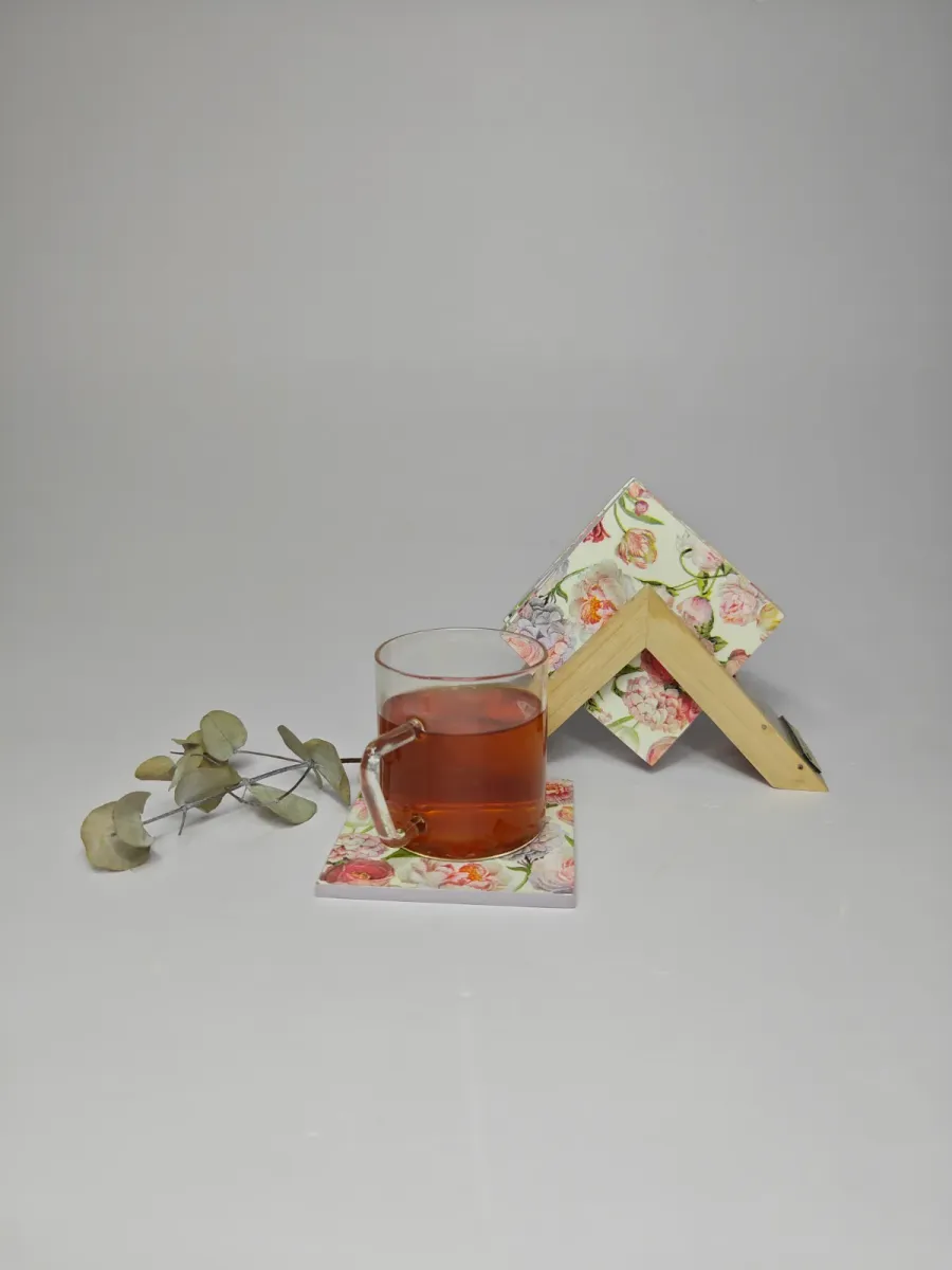 DECOUPAGE ART TEA COASTERS (MINI)