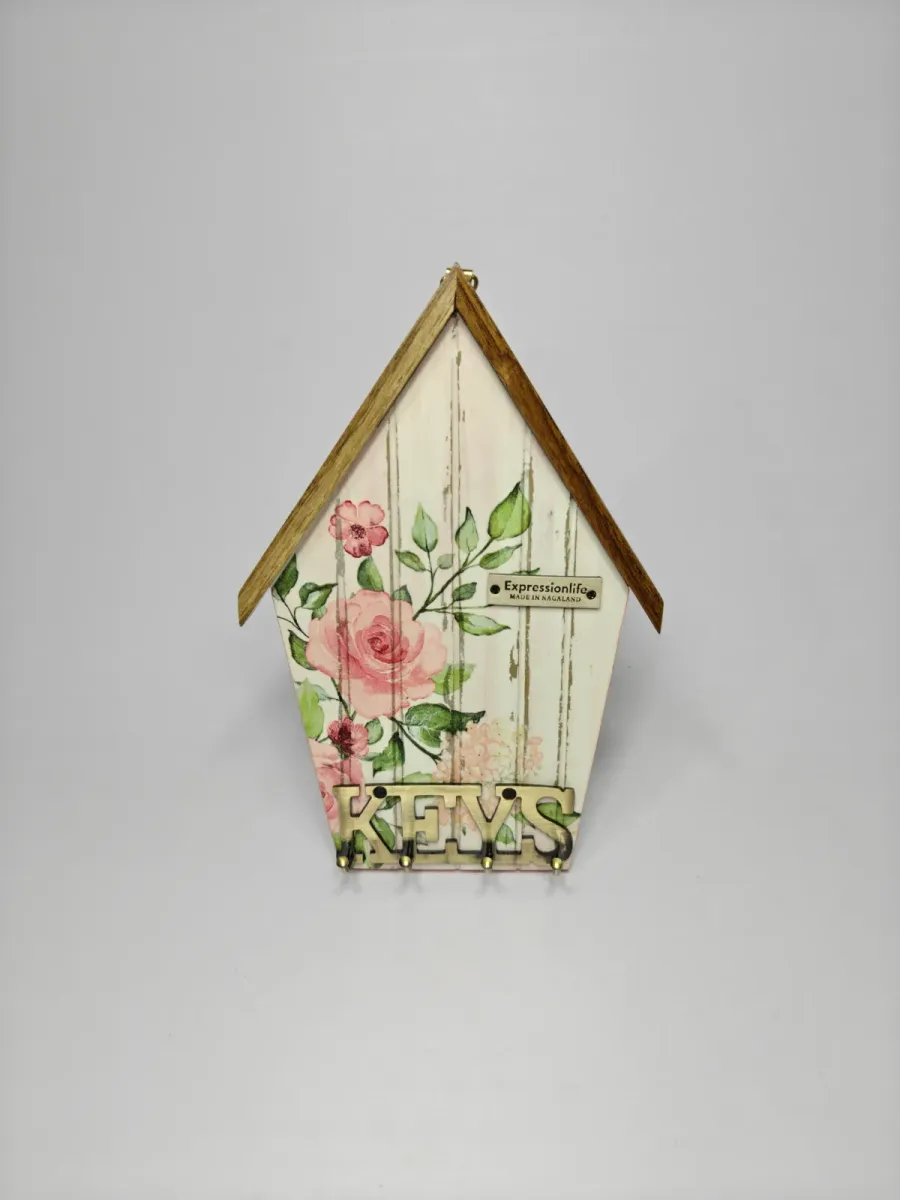 DECOUPAGE ART RUSTIC KEY HANGER (BLISS)